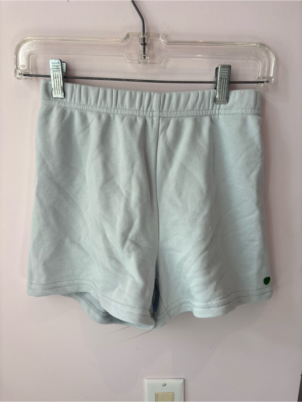 TNA Light Blue Lounge Shorts with Green Accent